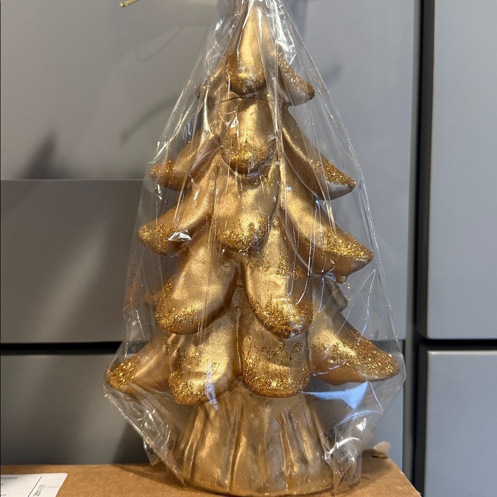 Gold Holiday Tree Decoration